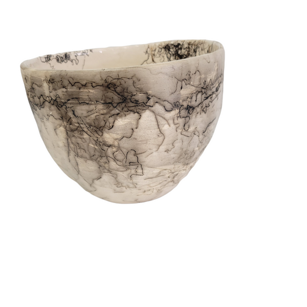 Single Dogwood Pit Fired Pottery by Lisa Lindler