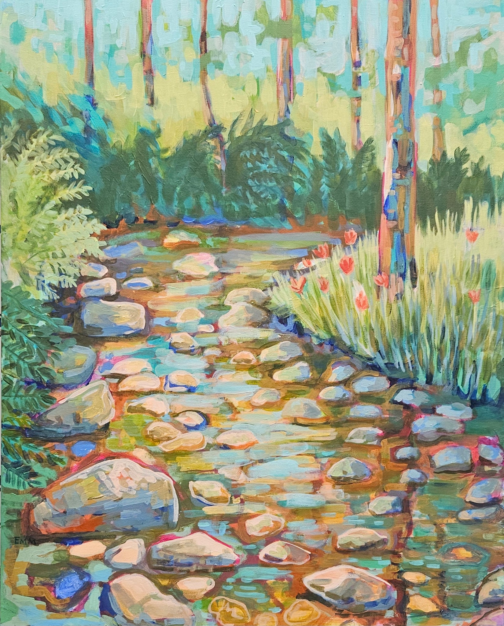 "Crooked Creek, Bridge View" Crooked Creek Park, Chapin, SC by Mercy (EMM) Clonts